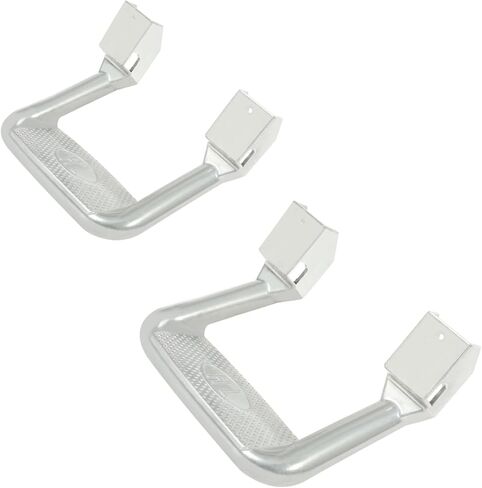 ECOTRIC Universal Side Step Compatible with Chevy (Chevrolet), Ford, Toyota, GMC, Dodge RAM, Jeep, Set of 2, Polishing Aluminum Silvery in Kuwait