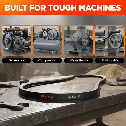 PIX - A24 / 4L260، حزام V، A/4L، 1/2 × 26 بوصة OC in Kuwait