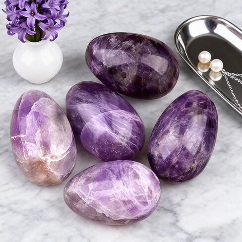 Single Decorative Glass Egg - Pick 1 of 3 Styles for Easter, Home Wealth Display, Tabletop Accent (0.8 Inch) in Saudi Arabia