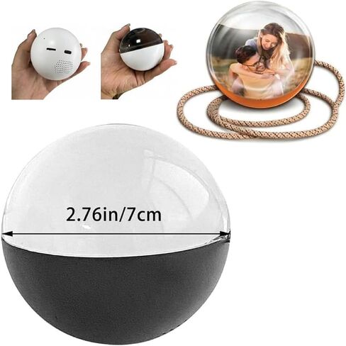 2026 Memory Sphere Ornament, 2.7" Video Ornament Ball with WiFi, Upgraded Larger Display for 3D Photos & Videos, Personalized Digital Keepsake for Christmas (White) in Kuwait
