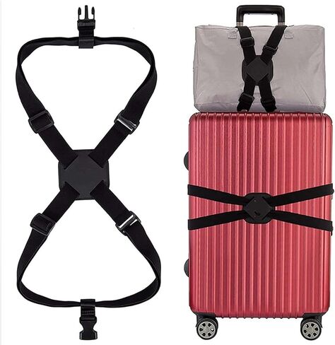 Luggage Straps and Bag Bungees – Elastic Travel Strap for Securing Suitcases and Adding Extra Bags – Easy to Use Design in Saudi Arabia