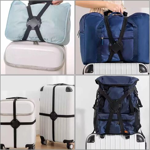 Luggage Straps and Bag Bungees – Elastic Travel Strap for Securing Suitcases and Adding Extra Bags – Easy to Use Design in Saudi Arabia