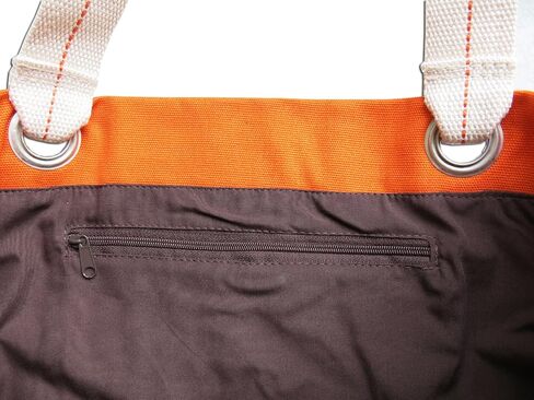 Broad Bay Cat Tote Bag RICH Dye Washed Orange COTTON CANVAS in Saudi Arabia