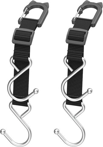 Purse Hook Holder for Car, Car Seat Headrest Hooks for Purses and Bags, Adjustable Hidden Metal Hooks for Car Handbag, Heavy Duty 100 lbs. (P1) in Kuwait