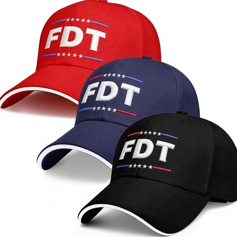 3 Pcs FDT Hat for Men Women, Cotton Embroidered Adjustable Baseball Cap, Unisex Classic Dad Trucker Hat in Saudi Arabia