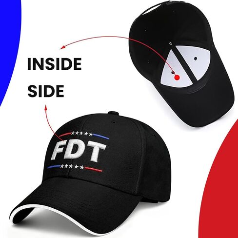 قبعة FDT للرجال والنساء، 3 قطع، قبعة بيسبول مطرزة بالقطن قابلة للتعديل، قبعة سائق شاحنة كلاسيكية للأب للجنسين in Kuwait