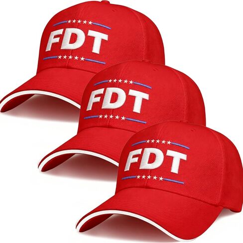 قبعة FDT للرجال والنساء، 3 قطع، قبعة بيسبول مطرزة بالقطن قابلة للتعديل، قبعة سائق شاحنة كلاسيكية للأب للجنسين in Kuwait