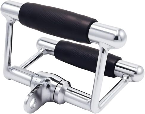 شريط سحب LAT، شريط ضغط دوار للأسفل، حبل ثلاثي الرؤوس، مرفق كابل بمقبض مزدوج على شكل حرف D لتدريبات القوة، ملحقات آلة الكابلات مع مقابض مطاطية in Kuwait