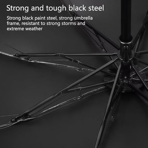 Travel Umbrella Windproof Automatic Folding Umbrellas Small Compact UV Sun and Rain Protection Fits Car & Backpack in Saudi Arabia