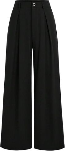 GORGLITTER Women's Wide Leg Dress Pants Pleated High Waisted Office Work Trousers Business Casual Slacks in Saudi Arabia