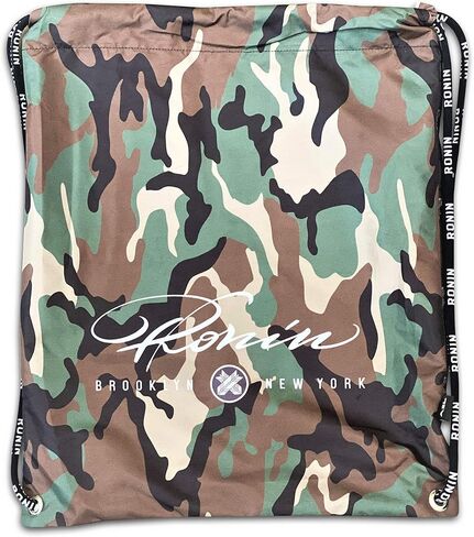Ronin Signature Camo Gi Bag Drawstring Backpack – Multifunctional Military Backpack – 18 x 14 Inches Camo Bag for Martial Arts Uniform, Karate, Gi, BJJ – Ideal for Everyday Use, Training in Saudi Arabia