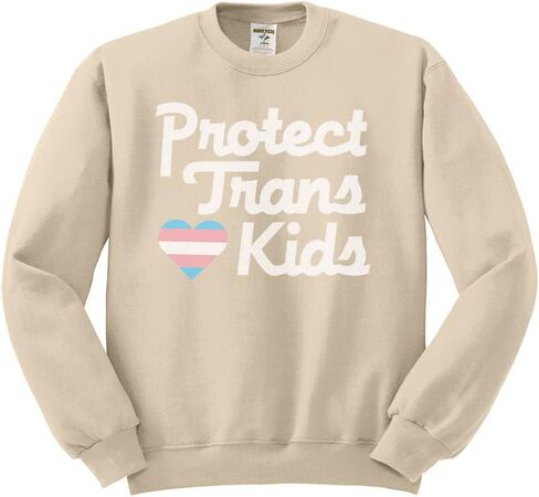 TeesAndTankYou Protect Trans Kids Sweatshirt Unisex in Kuwait