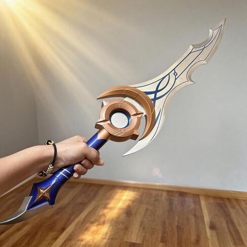 Anime All Metal Moonshadow Sword Sung Jingwoo with Display Stand for Cosplay, Collection-27.8 Inch White in Saudi Arabia