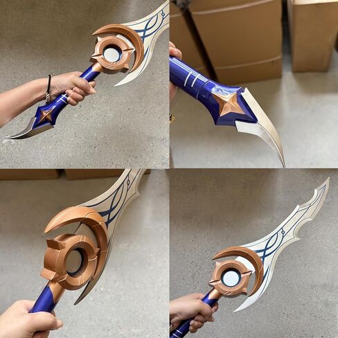 Anime All Metal Moonshadow Sword Sung Jingwoo with Display Stand for Cosplay, Collection-27.8 Inch White in Saudi Arabia