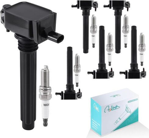 6PCS UF305 Ignition Coil Pack/LZTR5AGP Spark Plugs 3.3L 3.8L For Jeep Wrangler 07-11,Chrysler Pacifica 05-08,Town/Country 01-10,Voyager 01-03,Dodge Caravan 01-07,Grand Caravan 01-10,VW Routan 09-10 V6 in Kuwait