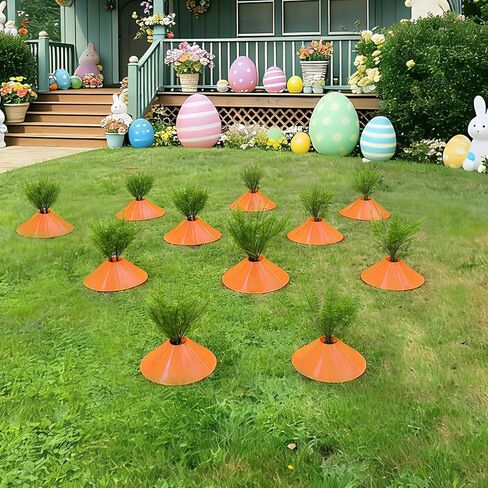 11 مجموعة عيد الفصح جزر الجزر التصحيح DIY النباتات الاصطناعية المزيفة الجزر الزخرفية ساحة حصة كبيرة في الهواء الطلق في الهواء الطلق ساحة ريفي لافتة لليار في الحديقة زخارف عيد الفصح حفلة بلاستيكية سميكة in Kuwait