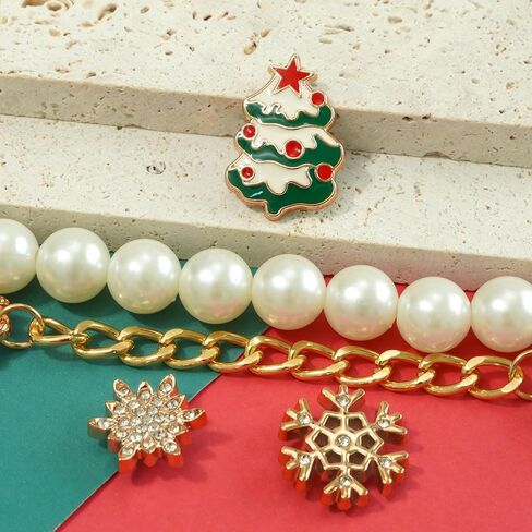 Christmas Shoe Charms, Holiday Noel Decorations for Shoes, Snowflake Gift Bow Snowman Tree Charms, Decorations Accessories for Clog Sandals, Birthday Party Gifts in Saudi Arabia