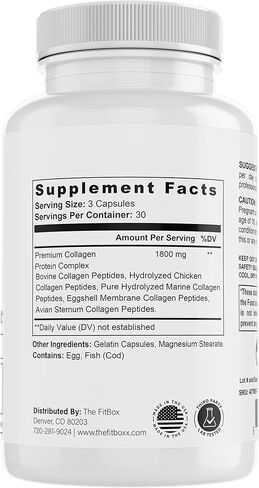 Collagen5X Complete | Multi-Source Collagen peptides from Bovine, Marine, Poultry & Eggshell to Support Skin Elasticity, Joint Comfort, Healthy Hair & Bone Health – 90 Capsules in Saudi Arabia
