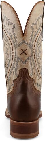 Twisted X Men's 12" Rancher, Wide Square Toe with CellSole, Tobacco Brown & Sand, 8 EE in Saudi Arabia