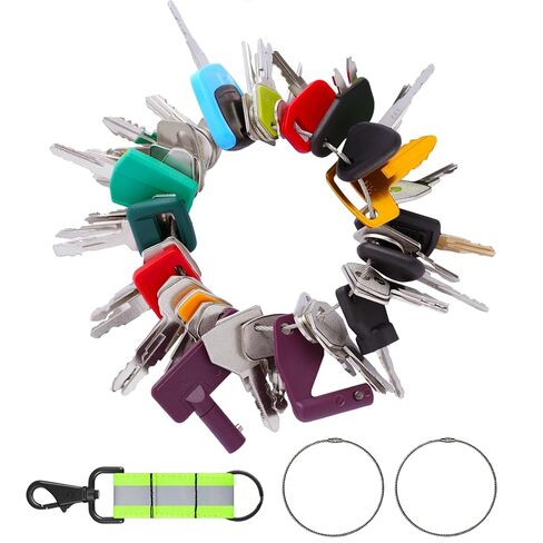 WAH LIN PARTS 100 Different Keys Heavy Equipment Key Set/Construction Ignition Key Set Fits Cat JCB Komatsu Case John Deere Caterpillar Genie Hyster Volvo Toyota New Holland and More in Kuwait