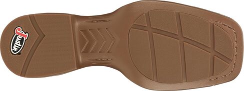 Justin Roswell 11" Smooth Ostrich Men's Western Boots, Premium Leather, J-Flex Insole, Square Toe, Slip Resistant Outsole in Saudi Arabia