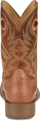 Justin Roswell 11" Smooth Ostrich Men's Western Boots, Premium Leather, J-Flex Insole, Square Toe, Slip Resistant Outsole in Saudi Arabia