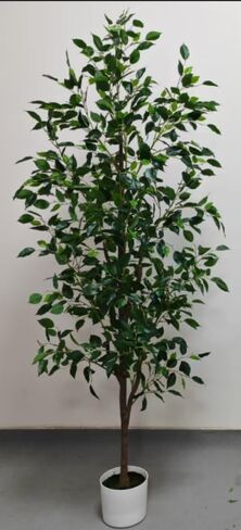 Faux Olive Tree 6FT, Artificial Potted Tree with Planter, Silk Plants Indoor Outdoor, Lifelike Olive Plants with Natural Wood Trunk, Fruits and Buds, Home Office Decor, 1 Pack in Kuwait