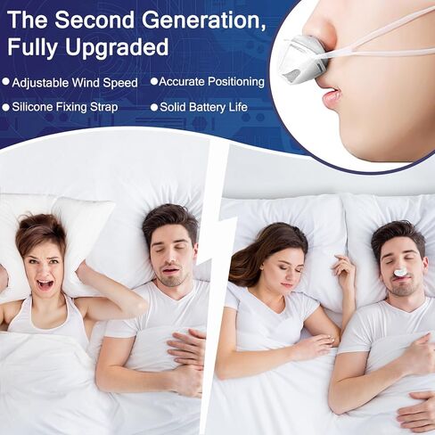 Anti Snoring Devices, Adjustable Wind Speed Snoring Solution, Electric Anti Snoring Devices Nasal Dilator Nose Vents Plugs,Stop Snoring Suitable for Men & Women(White) in Saudi Arabia