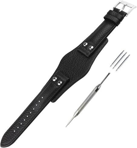 سوار ساعة جلدي متوافق مع Fossil 22mm CH2564 CH2565 CH2573 CH2574 CH2587 CH2592 حزام بديل للرجال والنساء، سوار ساعة Wirst، in Kuwait