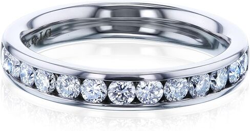 حزام قناة Kobelli Greta Comfort Fit Lab Grown Diamond من الذهب عيار 14 قيراط in Saudi Arabia