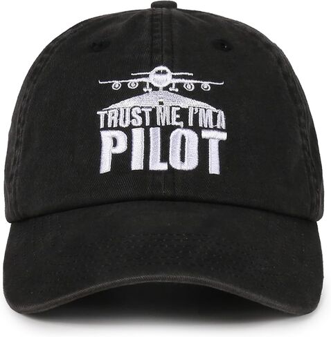 InnoBeta Pilot Gifts Cap for Men Women - Adjustable Cotton Embroidered Hat - Aviation Gift for Aviator in Saudi Arabia