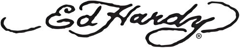 Ed Hardy Black Rose Gray Horn Sunglasses with Leather Case in Saudi Arabia