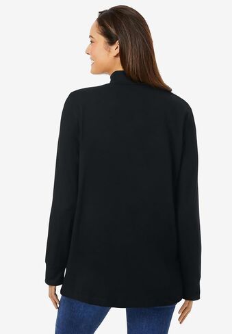Woman Within Plus Size Perfect Long-Sleeve Turtleneck Tee (Petite Available) in Saudi Arabia