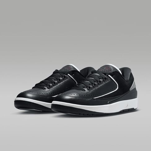 حذاء Air Jordan 2 Retro Low أسود/أحمر فارسيتي للنساء (DX4401-001، أسود/ذهبي معدني/أوف وايت/أحمر فارسيتي) مقاس 10.5 in Saudi Arabia
