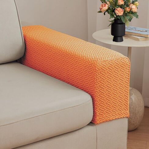أغطية ذراع الأريكة، مجموعة من 2 غطاء ذراع الأريكة، غطاء مسند ذراع قابل للتمدد للأريكة، واقي أثاث مضاد للانزلاق، أغطية مسند ذراع قابلة للغسل in Kuwait