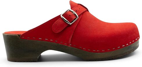 Sandgrens Handmade Swedish Wood Clogs for Men, Low Heel Mule | Halmstad in Saudi Arabia