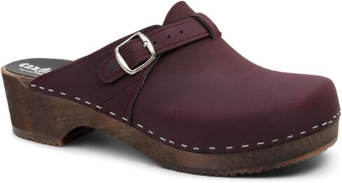 Sandgrens Handmade Swedish Wood Clogs for Men, Low Heel Mule | Halmstad in Saudi Arabia