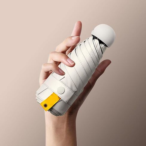 Mini Umbrella with Six Durable Ribs Sun Protection Compact and Lightweight for Travel and Outdoor Use, UPF50+Folding Umbrella in Saudi Arabia