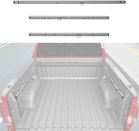 5.82FT Side Trail Rail System Compatible with 19-25 Chevy Silverado Truck Bed Rail System GMC Sierra 1500 Tie Down Rail Replacement for 2019-2025 Chevy Silverado Accessories (Side Trail Rail) in Kuwait