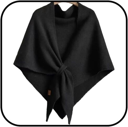 Shawl Wraps for Women Warm Pashmina Wrap Knitted Triangle Scarf Wool Cashmere Shoulder Top Sweater Shawls Scarf in Saudi Arabia