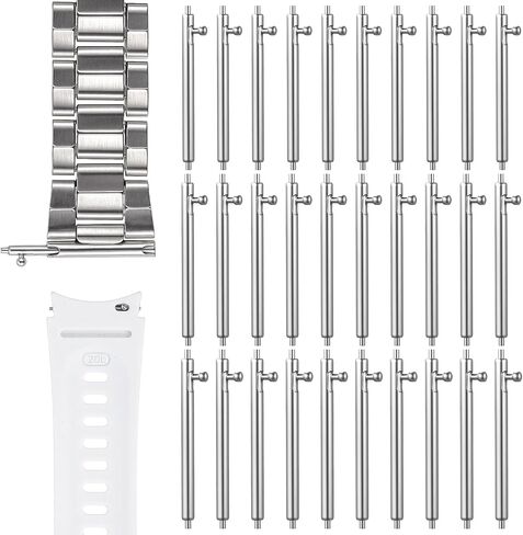 30 Pcs Stainless Steel Watch Replacement Band Pins Quick Release Spring Bars Watch Pins Strap Link Pin for Quick Release Watchbands (20, 22, 24 mm) in Saudi Arabia