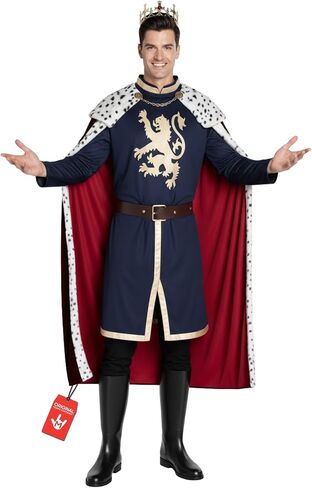 Morph Royal Mens King Costume Adult Noble King Halloween Costume for Men in Saudi Arabia