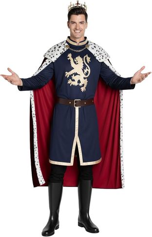 Morph Royal Mens King Costume Adult Noble King Halloween Costume for Men in Saudi Arabia