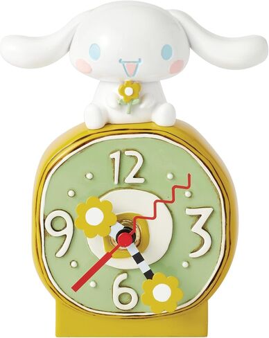 Enesco Allen Designs Sanrio Hello Kitty Cinnamoroll ساعة مكتب على شكل زهرة، 6.5 بوصة، متعددة الألوان in Kuwait