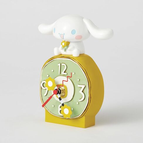 Enesco Allen Designs Sanrio Hello Kitty Cinnamoroll ساعة مكتب على شكل زهرة، 6.5 بوصة، متعددة الألوان in Kuwait