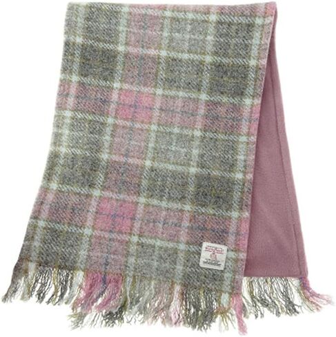 Heritage Of Scotland Scarf for Adults - Soft Pink Buchanan Wool Tweed Herringbone - Unisex Fashion Conscious in Saudi Arabia