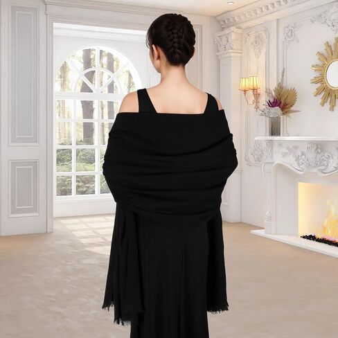 شالات وأغطية الباشمينا لفساتين السهرة وشاح للنساء شال شتوي يلتف للنساء لحفلات الزفاف in Saudi Arabia