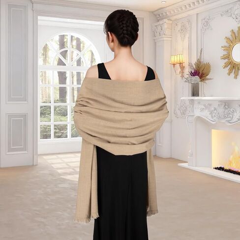 شالات وأغطية الباشمينا لفساتين السهرة وشاح للنساء شال شتوي يلتف للنساء لحفلات الزفاف in Saudi Arabia