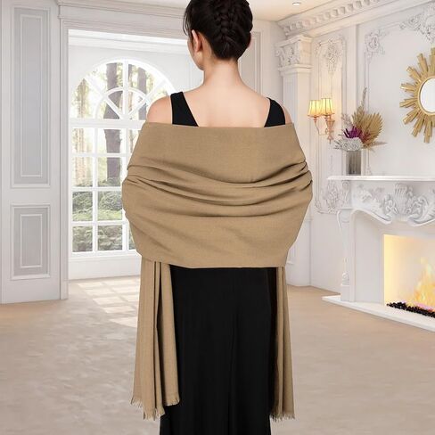 شالات وأغطية الباشمينا لفساتين السهرة وشاح للنساء شال شتوي يلتف للنساء لحفلات الزفاف in Saudi Arabia