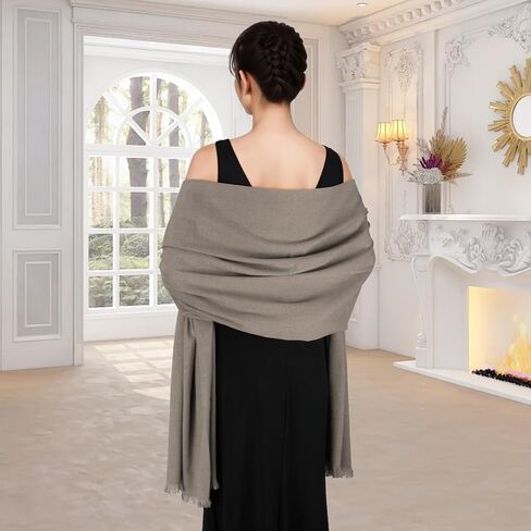 شالات وأغطية الباشمينا لفساتين السهرة وشاح للنساء شال شتوي يلتف للنساء لحفلات الزفاف in Saudi Arabia